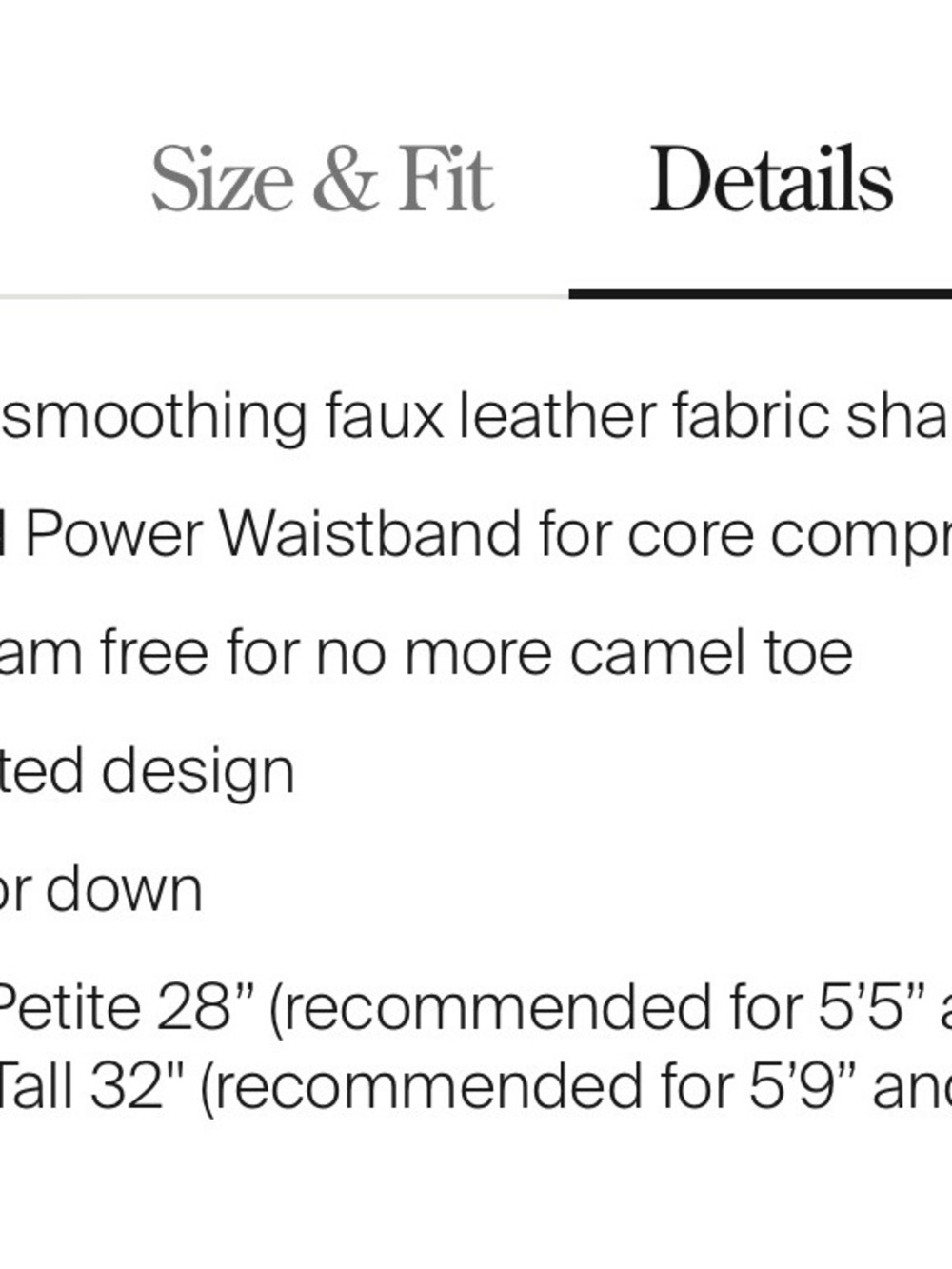 Spanx Faux Leather Leggings NWT medium - Picture 3 of 9